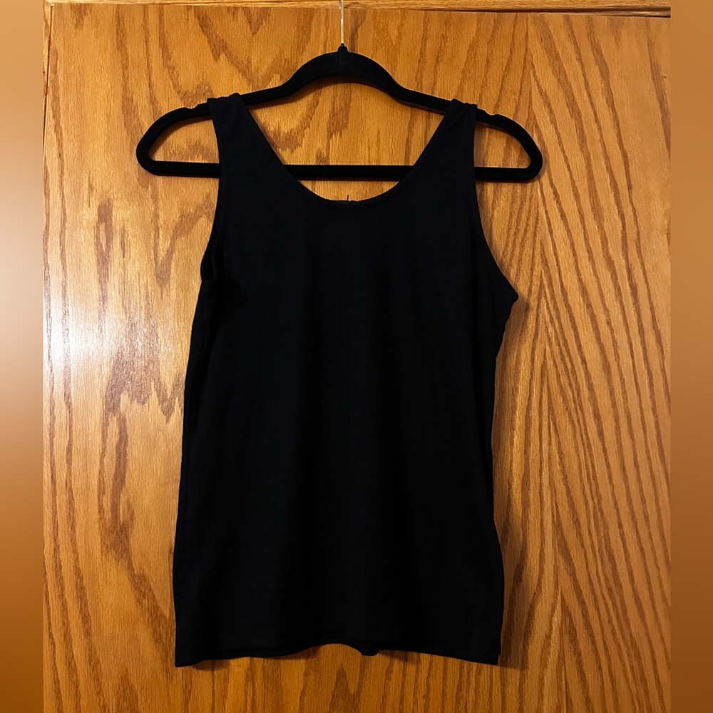 YanaK Ava Tank - NWT - Size L Classic Black Sleeveless Top